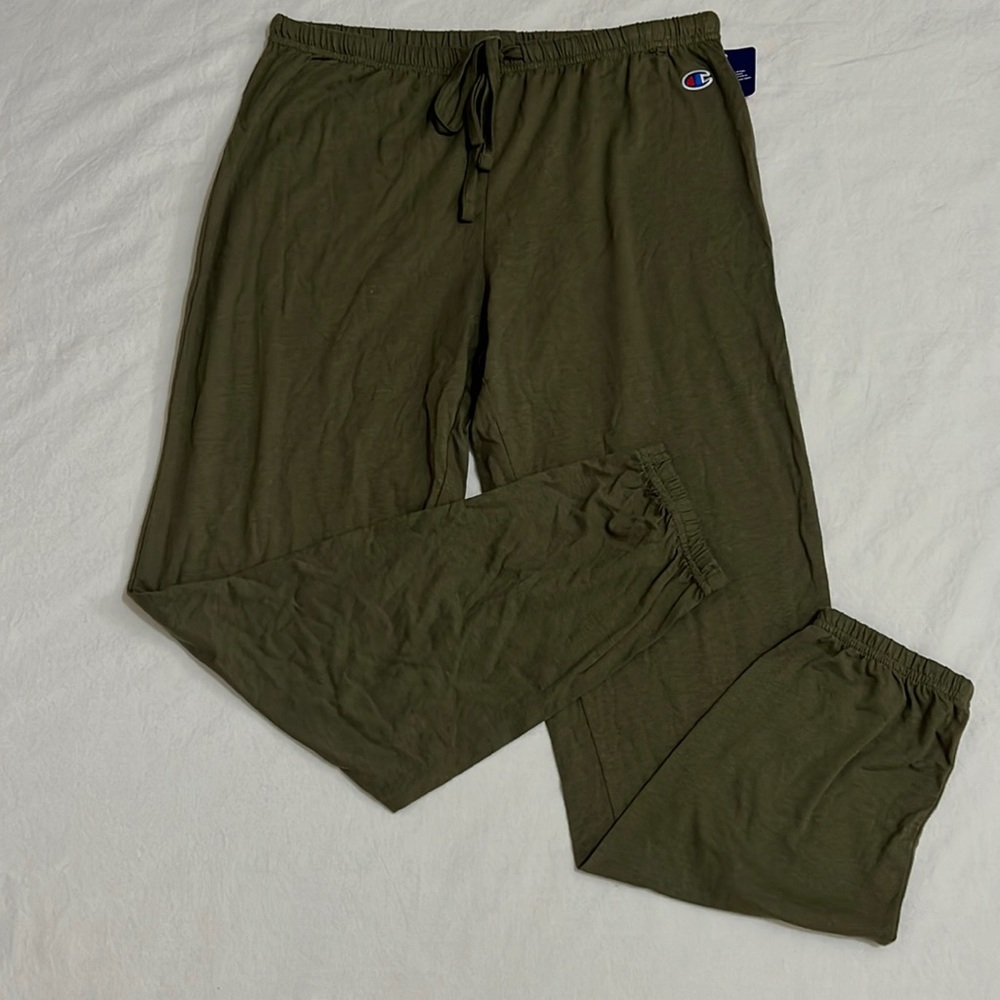 Champion Cotton Blend Olive Green Joggers Pants